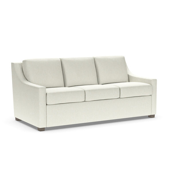 American Leather Perry Comfort Sleeper Queen Plus Size 3-Seat Sofa in Handwoven Beige