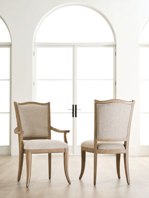 American Drew Chastain Caramel Midway Round Dining Table & 4 Side Chairs Set
