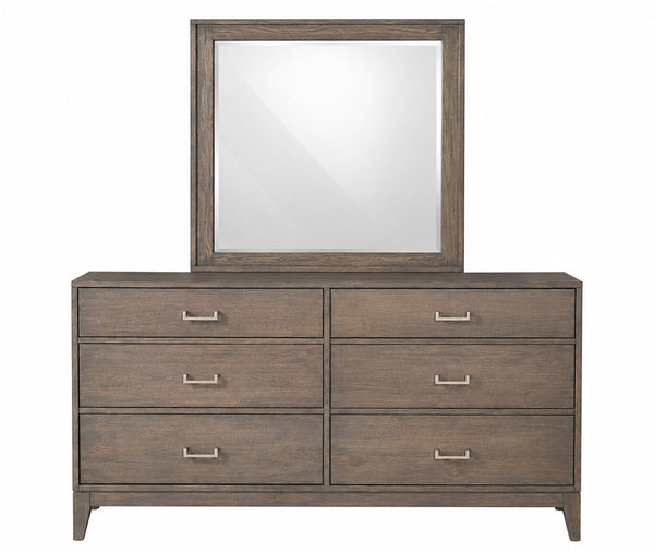 Yutzy Amish Champagne 6-Drawer Dresser in Rustic Grey