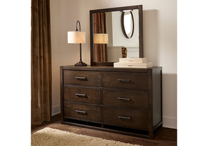 Vaughan Bassett Lodge & Loft Dark Oak 6-Drawer Dresser