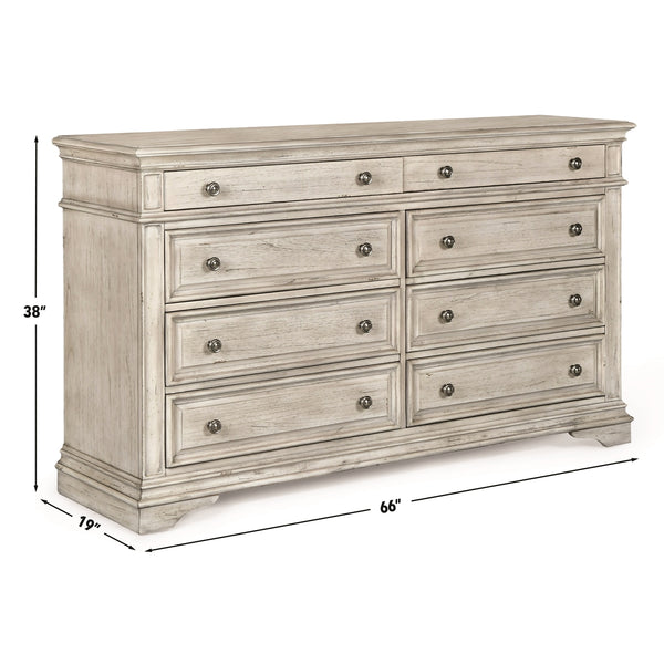 Steve Silver Hyland Park Complete King Bedroom Set In Cathedral White