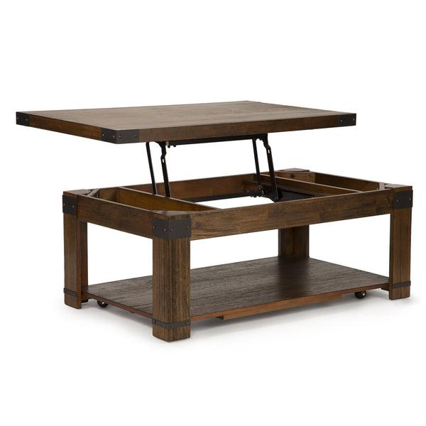 Steve Silver Arusha Lift-Top Cocktail Table In Medium Cherry