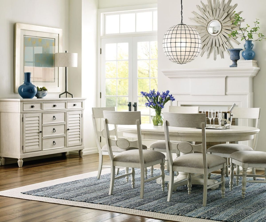 American Drew Grand Bay Serene Oval Dining Table & 4 Side Chairs