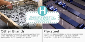 Flexsteel Jupiter Brown Silt Leather Chair