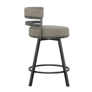 Steve Silver Gene 24-Inch Counter-Height Stool In Pebble Finish
