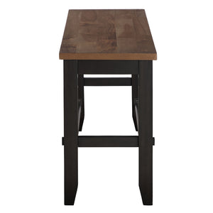 Steve Silver Bermuda 24-Inch Counter-Height Bench In Black & Arcadia