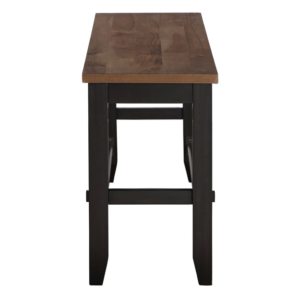 Steve Silver Bermuda 24-Inch Counter-Height Bench In Black & Arcadia