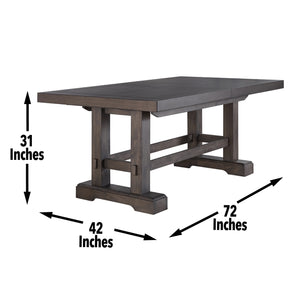 Steve Silver Napa Dining Table, 2 Captains Chairs & 4 Side Chairs Set In Dusky Cedar