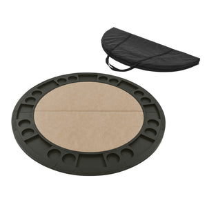 Steve Silver Rylie Counter-Height Table With Game Top In Black Finish With Sand Faux-Leather