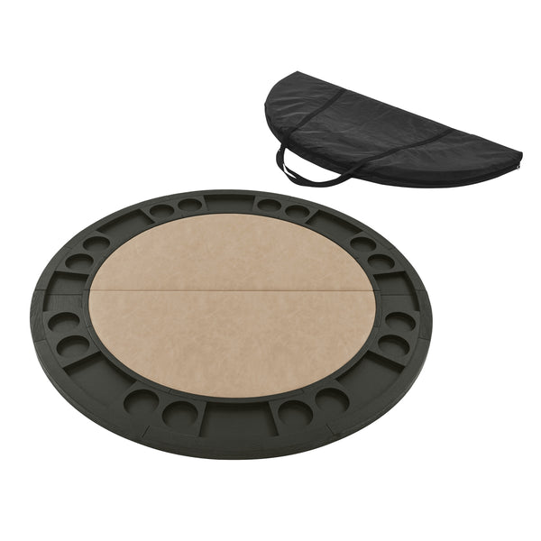 Steve Silver Rylie Counter-Height Table With Game Top In Black Finish With Sand Faux-Leather