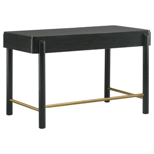 Coaster Arini 2-Piece Makeup Vanity Table & Mirror Set Black