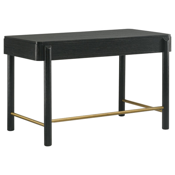 Coaster Arini 2-Piece Makeup Vanity Table & Mirror Set Black