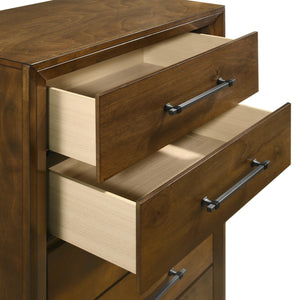New Classic Ballard 5-Drawer Chest in Walnut
