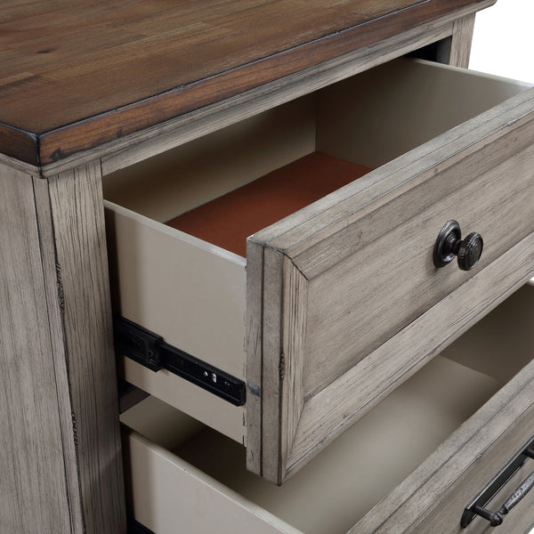 New Classic Mariana Nightstand with USB in Vintage Creme