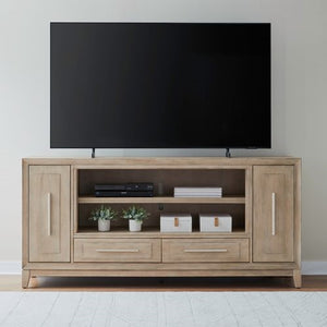 Liberty Furniture Fireplace TV 80-Inch Console with 2 Doors & 2 Drawers