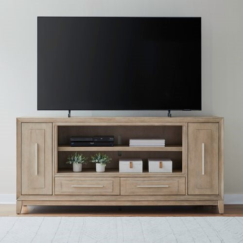 Liberty Furniture Fireplace TV 80-Inch Console with 2 Doors & 2 Drawers