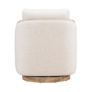 Liberty Furniture Nora Nathan Ginger Fabric Upholstered Swivel Accent Chair