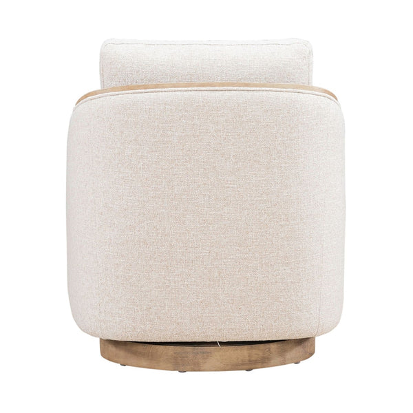 Liberty Furniture Nora Nathan Ginger Fabric Upholstered Swivel Accent Chair