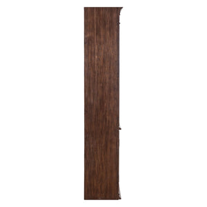 Liberty Furniture Provence Park Chateau Brown 2-Piece Bunching Bookcases Set with Shaped Decorative Bead Molding