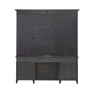 Liberty Furniture Paradise Valley Saddle Brown Credenza & Hutch Set with Bead Molding
