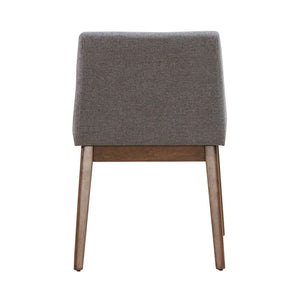 Liberty Furniture Space Savers Satin Walnut Upholstered Side Chair with Tapered Legs