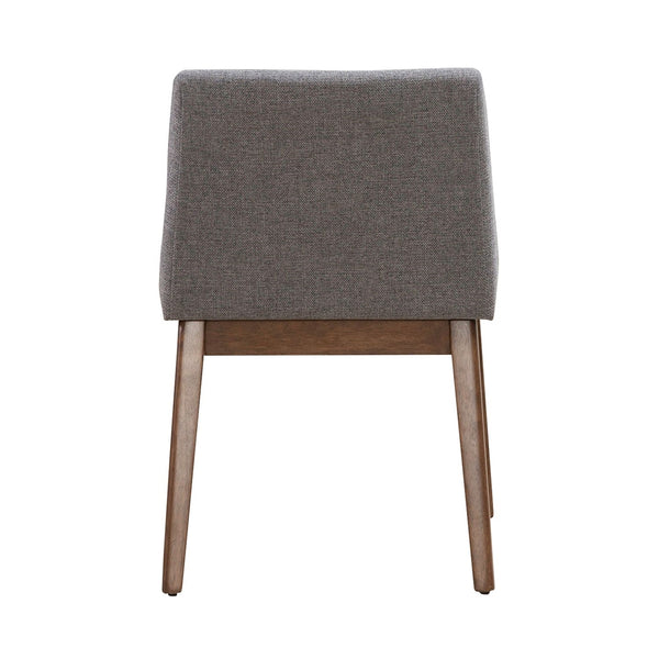 Liberty Furniture Space Savers Satin Walnut Upholstered Side Chair with Tapered Legs