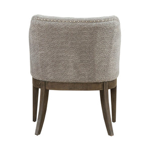 Liberty Furniture Cascade Falls Satin Espresso Upholstered Side Chair with Nail Head Trim