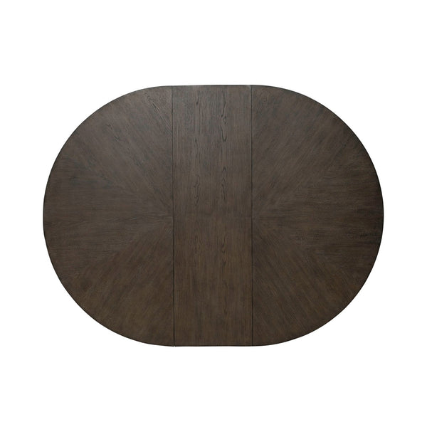 Liberty Furniture Cascade Falls Satin Espresso Pedestal Dining Table with Removable 18-Inch Leaf