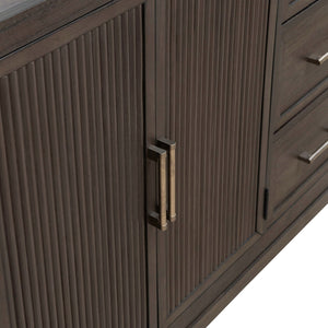 Liberty Furniture Modern Edge Caffe 2-Door 6-Drawer Dresser with Raised Block Base