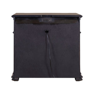 Liberty Furniture Provence Park Chateau Brown Bedside Chest With Charging Station