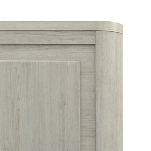 Liberty Furniture Modern Play Natural White Queen Panel Bed with Gently Rounded Corners