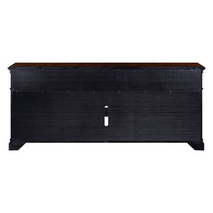 Liberty Furniture Fireplace TV 84-Inch Console with Antique Brass Bail & Knob Hardware
