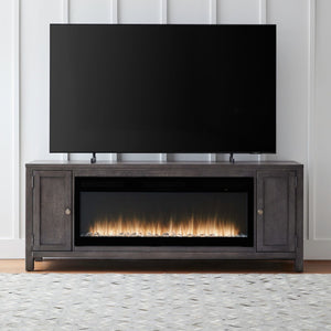 Liberty Furniture Fireplace TV 78-Inch Console & Trend Firebox Insert