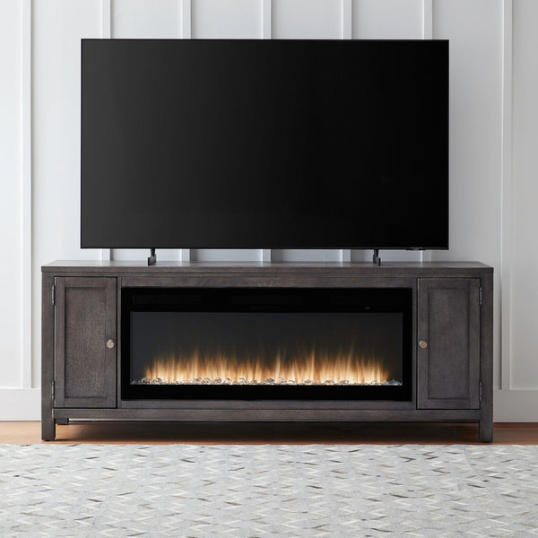 Liberty Furniture Fireplace TV 78-Inch Console & Trend Firebox Insert