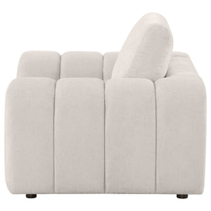 Coaster Burnett Chenille Upholstered Accent Chair Ivory