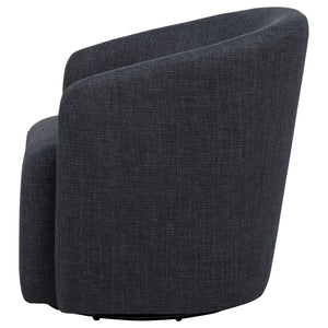 Coaster Mossbrook Fabric Upholstered Swivel Accent Chair Anthracite