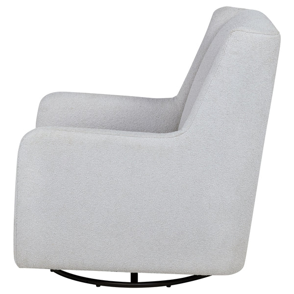 Coaster Serra Boucle Upholstered Swivel Glider Dove Grey