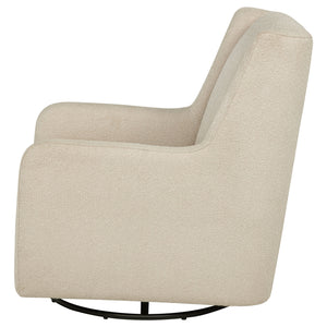 Coaster Serra Boucle Upholstered Swivel Glider Sandy Beige