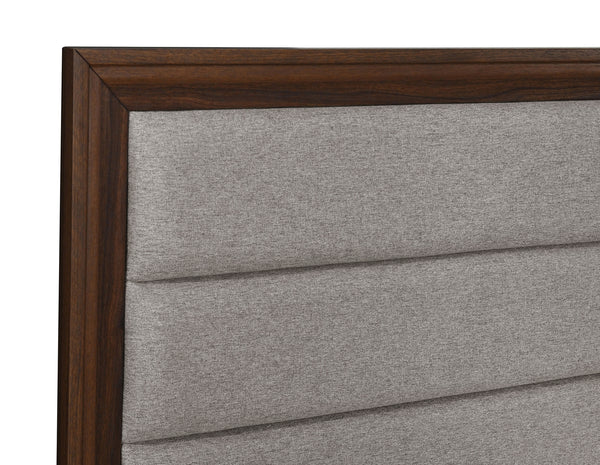 Coaster Welsley 50-Inch Upholstered California King Bed Walnut