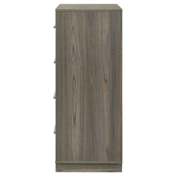 Coaster Fenwick 4-Drawer Chest Of Drawers Grey Oak