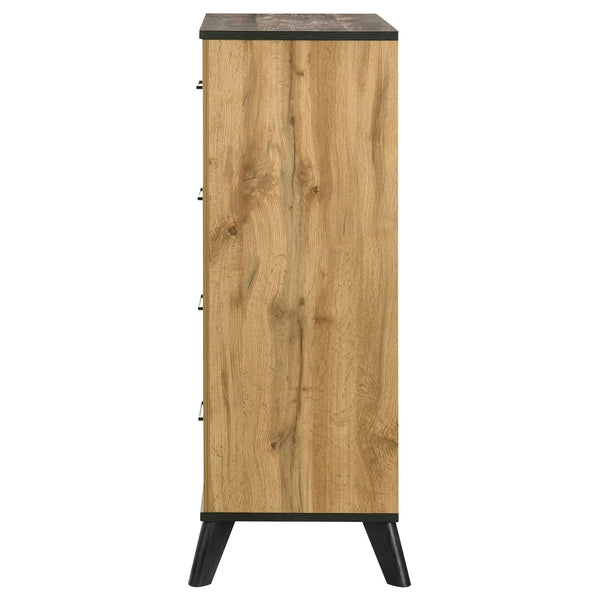 Coaster Kaywood 4-Drawer Bedroom Chest Of Drawers Natural Pine