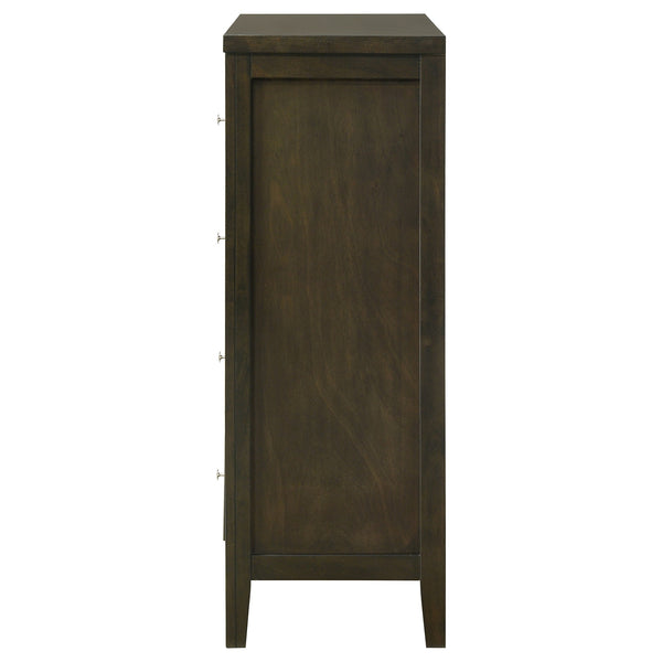 Coaster Wilkes 4-Drawer Chest Of Drawers Dark Cocoa
