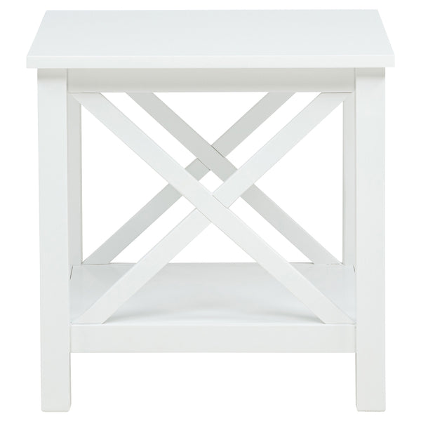 Coaster Skyview 3-Piece Rectangular Lift Top Coffee Table Set White