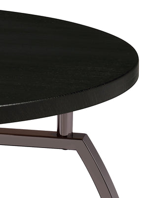 Coaster Dacre 2-Piece Round Coffee & End Table Set Dark Charcoal