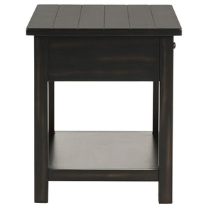 Coaster Payne 2-Piece Coffee & 1-Drawer End Table Set Java