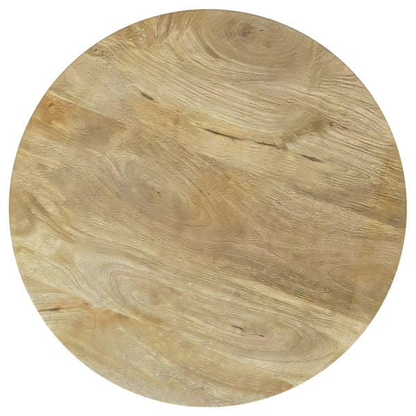 Coaster Touhy 2-Piece Round Coffee & End Table Set Natural Mango