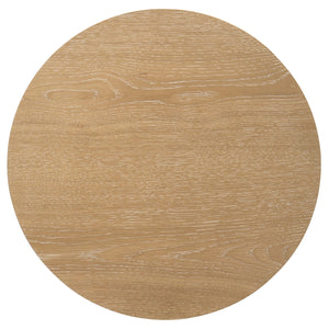 Coaster Ottowa 2-Piece Round Wood Coffee Table Set Washed Oak