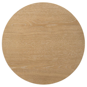 Coaster Ottowa 3-Piece Round Wood Coffee Table Set Washed Oak