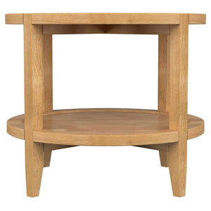 Coaster Camillo 3-Piece Round Coffee & End Table Set Maple