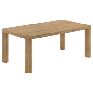 Coaster Castlewood 3-Piece Cocktail Coffee Table Set Washed Oak
